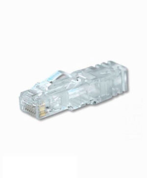 Conector modular Panduit Cat 6 RJ-45 de 8 posiciones, diseñado para garantizar conexiones rápidas y seguras en redes de alta velocidad. Ideal para sistemas de cableado estructurado en entornos residenciales, comerciales e industriales. Calidad certificada por la marca Panduit